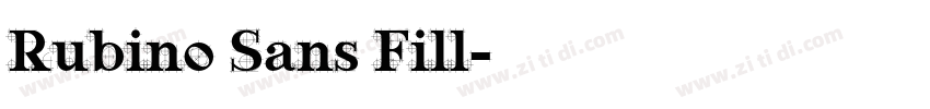 Rubino Sans Fill字体转换